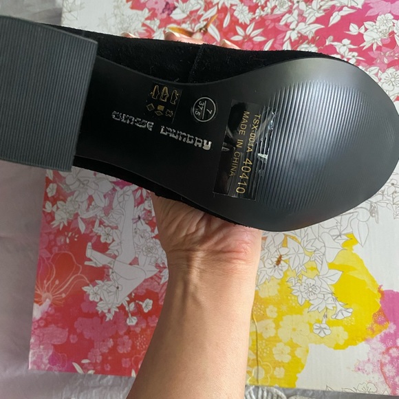 Open toe black ankle booties - Picture 5 of 5